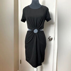 & OTHER STORIES Cutout Buckle Dress Black Size 6 (Small)